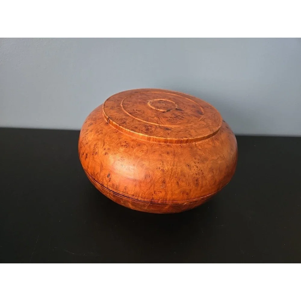 Bhutanese Burl Dhapa Wooden Bowl Maple Wood Handmade Luxury